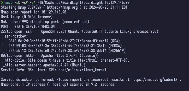 nmap scan