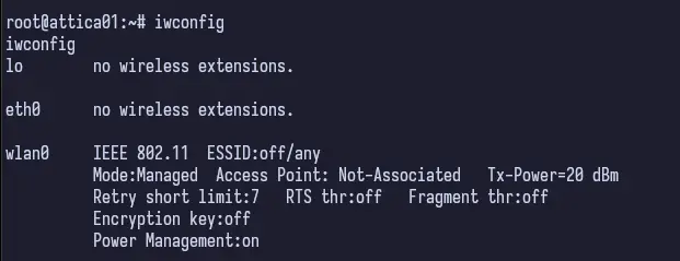 iwconfig
